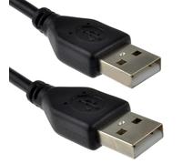 kenable Cable USB 2.0 Tipo A Macho a Tipo A Macho Alta Velocidad 480Mbps para Discos Duros Externos y Cámaras Negro 2m