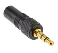 kenable Conector Jack Estéreo 3.5mm Macho con Bloqueo de Rosca para Soldar - Terminal de Audio para Cinturones de Micrófono Inalámbrico - Contactos Chapados en Oro - AV17501