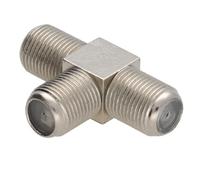 kenable Divisor en T Tipo F Hembra - Conecta Sky, Freeview y TV Satélite - Adaptador Coaxial con Conector Roscado
