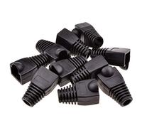 kenable Funda Protectora para Cables de Red Ethernet RJ45 Negro [Pack de 10] Cubierta para Conectores Cat5/Cat5e/Cat6