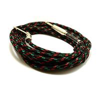 kenable HQ Helicoidal Blindado ángulo Guitarra Cable 6,35 mm Mono Conector Jack Cable 5 m [5 metros]