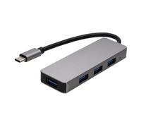 kenable Hub USB-C a 4 puertos, 1 enchufe USB 3.0 y 3 adaptadores USB 2.0 con cable
