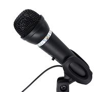 kenable Micrófono de Condensador para PC/Portátil con Cable de 1,3m, Jack 3,5mm para Skype/Zoom/Teams/Streaming