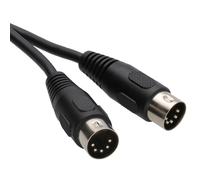 kenable MIDI 5 Pines DIN Clavija a 5 Pines DIN Clavija Cable 6 m Negro [6 metros/6m]