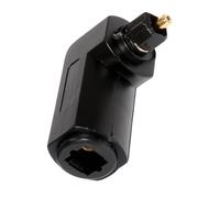 kenable óptico Enchufe a Rotativo Derecho ángulo Clavija Tos Toslink Adaptador