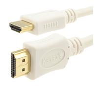 kenable Oro HDMI Cable Alto Velocidad 1080p HD TV Seleccionados Cable White0.25m 25 cm [0,25m]