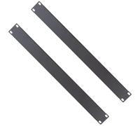 Kenable Panel ciego de 1U para rack de servidores de 19 pulgadas, panel de llenado de montaje en rack de acero sólido para gestión del flujo de aire, negro (negro, 1U [paquete de 2])