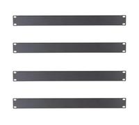 Kenable Panel ciego de 1U para rack de servidores de 19 pulgadas, panel de llenado de montaje en rack de acero sólido para gestión del flujo de aire, negro (negro, 1U [paquete de 4])