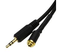 kenable Panel Montar 3,5 mm Masculino a Femenino Cerradero Tuerca Estéreo Adaptador Cable 0,5 m [0.5 metros/0,5m]