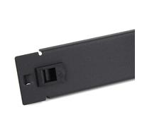 kenable Placa de corte rápido sin herramientas Solid 1U Comms Data Cabinet Rack 19" Negro
