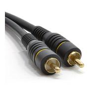 kenable Prima 75 ohm Digital Audio Coax Oro Chapado RCA Fono Cable 1,5 m [1.5 metros/1,5m]