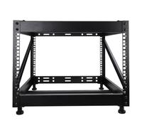 kenable Rack Abierto 19 Pulgadas 6U para Equipos de Red y Servidores - Armario de Datos Montaje en Suelo o Escritorio - Profundidad 482mm - Acero con Recubrimiento en Polvo