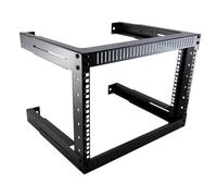 kenable Rack de Pared 19 Pulgadas 6U Marco Abierto con Profundidad Ajustable 300-500mm para Servidores y Equipos de Red