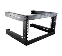 kenable Rack de Pared Abierto 19 Pulgadas Ajustable 4U con Raíles de Profundidad 300-500mm para Redes/Servidores