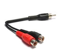 kenable RCA Masculino Fono Clavija a Gemelo RCA Femenino Fono Enchufes Adaptador 15 cm