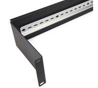 kenable Soporte de Montaje en Riel DIN 2U para Rack 19 Pulgadas Armarios de Red y Datos Negro 180mm Profundidad