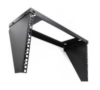 kenable Soporte de pared 6U rack de 19 pulgadas para equipo de red vertical en casa, oficina, estudio, color negro, 200 mm de profundidad