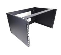 kenable Soporte de Pared para Panel de Parcheo 6U Marco Abierto para Rack 19 Pulgadas Montaje Mural Negro