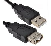 kenable USB 2,0 24AWG Alto Velocidad Extensión Cable A Clavija a Enchufe Negro 1 m [1 metros/1m]