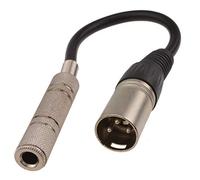 kenable XLR Masculino Clavija a 6,35 mm Estéreo Enchufe Femenino Adaptador Cable 20 cm