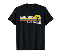 Kenai Fjords National Park AlaskaVintage Retro Souvenirs Camiseta
