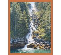 Kenai Fjords National Park Dot Grid Journal: Alaska Waterfall Landscape Notebook