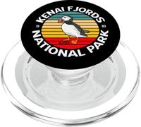 Kenai Fjords Puffin Seward Alaska Vintage Parque Nacional PopSockets PopGrip para MagSafe