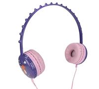 KENANLAN Auriculares con Micrófono para Niños de Patrón de Dinosaurio Genial con Micrófono, Auriculares sobre la Oreja para la Escuela, el Chat de Video, la Banda para la Cabeza de Cabeza (Violeta)