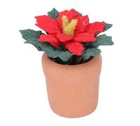 KENANLAN Bonsai Miniatura de Decoración de Casa de Muñeca de Navidad, Planta de Resina de arcilla Viva para Muebles de Casa de Muñecas, Bonsai Verde Durable Resistente a la