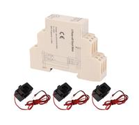 KENANLAN Medidor de energía WiFi inteligente, Control remoto APP trifásico con 3 sensores de corriente 100A, visualización de datos en tiempo real para el hogar, escuela, fábrica