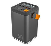 KENANLAN Powerbank 60000 mAh gran capacidad batería externa 36 W PD QC 3.0 Power Bank 4 puertos USB Banco de energía portátil para exteriores de 36 W, Gris Xb 6w