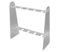 KENANLAN Soporte de Flauta de Champán de 2 Niveles, 10 Soportes de Vidrio de Champán Acrílico de Ranura para la Sala de Estar, Elegante Decoración de Mesa de Ahorro de Espacio,