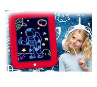 KENANLAN Tableta de Redacción LED, Tablero de Escritura de Dibujo Electrónico, Tablero de Pintura para Niños con 8 Colores y Patrones Ligeros, Borrables y Reutilizables, 9.8 X 7.5 X 0.6in