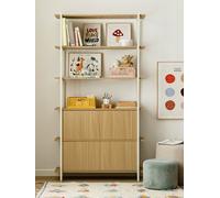 Kenay Estantería alta natural blanca infantil Darel