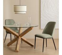 Kenay Silla tapizada verde Loire Verde