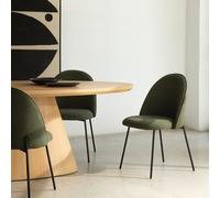 Kenay Silla tapizada verde oscuro Tall Verde oscuro