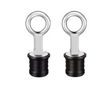 KENBT 2 Tapones de Drenaje de Goma con Mango de Acero Inoxidable, Estilo abatible y hermético, for, Pozo, sentina, popa, malecón, Accesorios for embarcaciones s,Antioxidante