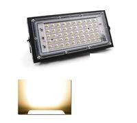 KENBT 5 0W LED Luz de inundación DIRIGIÓ Lámpara de Calles Impermeable for la iluminación del Paisaje IP65 LED Spotlight Red Green Blue RGB,Excelente disipación del Calor(Warm White)