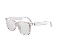 KENBT Gafas Inteligentes con Auriculares compatibles con 75 Idiomas, traducción automática de Voz y Gafas con IA,Traducción precisa(Bianco)