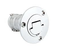 KENBT Herrajes Marinos de Acero Inoxidable 316 de 1,5" y 38 mm for llenado de Cubierta, Combustible, Gas, Agua, desechos, Tapa sin Llave, Accesorios for Barcos y Yates,Antioxidante