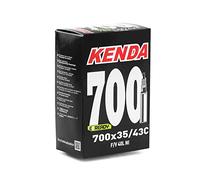 Kenda - Cámara de Aire Presta Antipinchazos 700 x 35/43C - Válvula 40 mm - Espesor 1 mm - Autosellante Incorporado - Negro