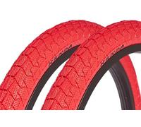 Kenda - Juego de neumáticos BMX de 20 x 1,95 pulgadas, aprox. 610 g, diseño deportivo, color rojo