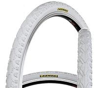 Kenda KHAN K935 - Cubierta para bicicleta, 700 x 38 C, velocidad única, fija, Khan, blanco