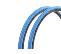 Kenda Kontender - Juego de neumáticos para bicicleta de carretera de 28 pulgadas, 700 x 26 C, 332 g, 60 TPI, perfil Slick, azul, juego de neumáticos Fixie Road Bike