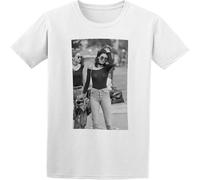 Kendall Jenner Gigi Hadid Free The Nipple Piercing Men's Fashion T-Shirt White L