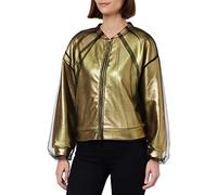 KENDALL & KYLIE Metallic Bomber Metalizado K&K W KKW3716102, Oro, L, Gold, Mujeres