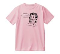 Kendall Lujan Sad Songs for Happy People - Camiseta de algodón de manga corta con cuello redondo para hombre y mujer, rosa, S