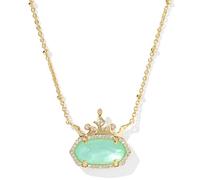 Kendra Scott Disney Elisa Princess - Collar con colgante corto, joyería de moda para mujer, Chapado en oro Latón, Sin piedra preciosa