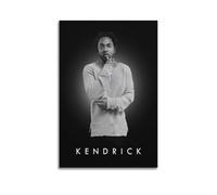 Kendrick Lamar - Póster decorativo de rapero de lienzo para pared e impresión artística moderna para decoración de dormitorio familiar, 50 x 75 cm