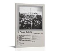 Kendrick - Póster de lienzo impermeable para pared, diseño de proxeneta con texto en inglés "To Pimp A Butterfly" (50 x 75 cm)